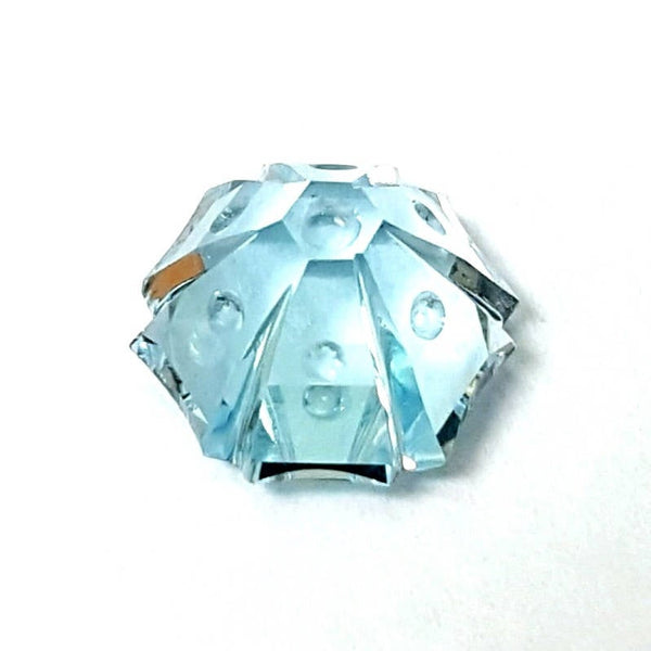 Blue Topaz Fantasy Snowflake Cut Gemstone